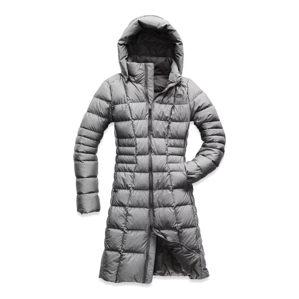 The North Face‎ Metropolis Parka II Gray Goose Down Puffer Coat Womens Medium